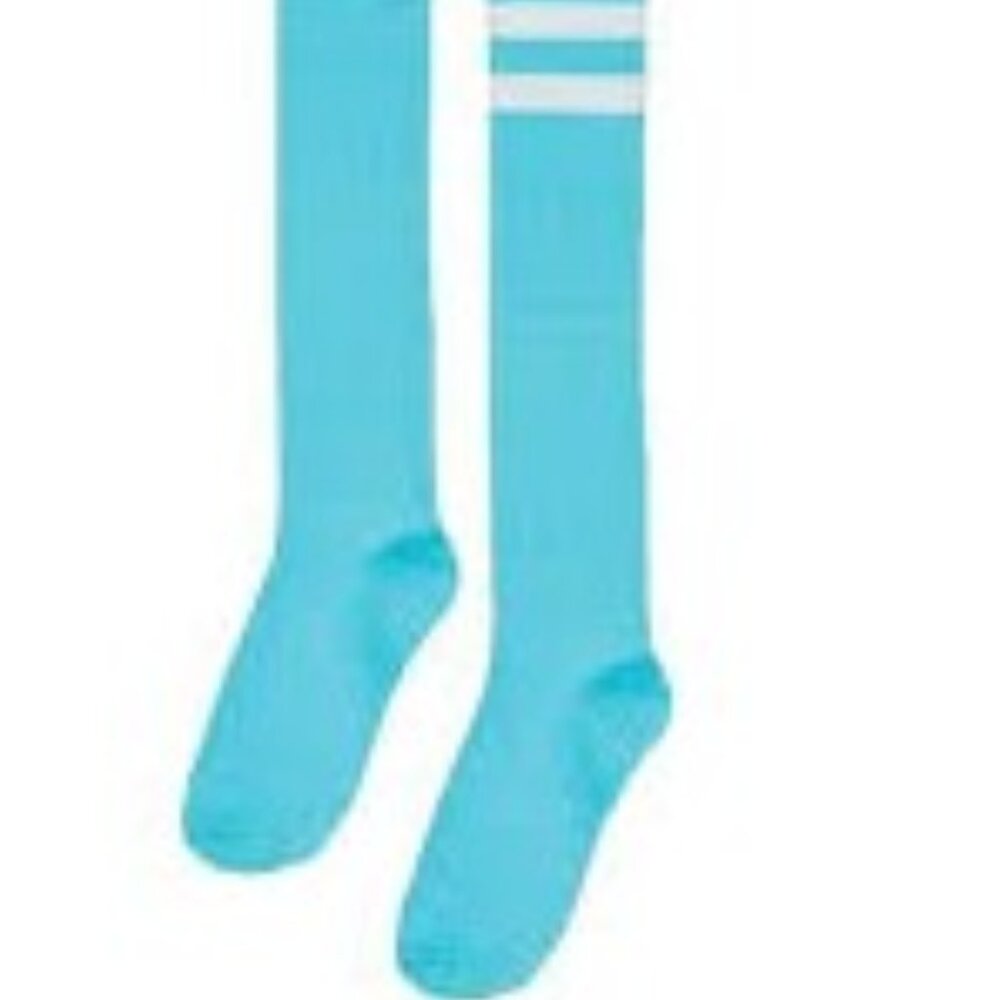 Lot of 2 New with Tags Scuba Blue Knee Hi  Socks Fits Shoe Size 4 - 10